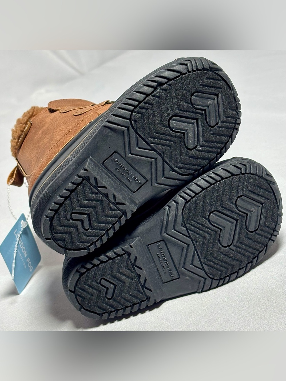 London Fog Lined Winter Snow Boots Toddler Size 6 Brown Black New w Tags - Picture 6 of 6